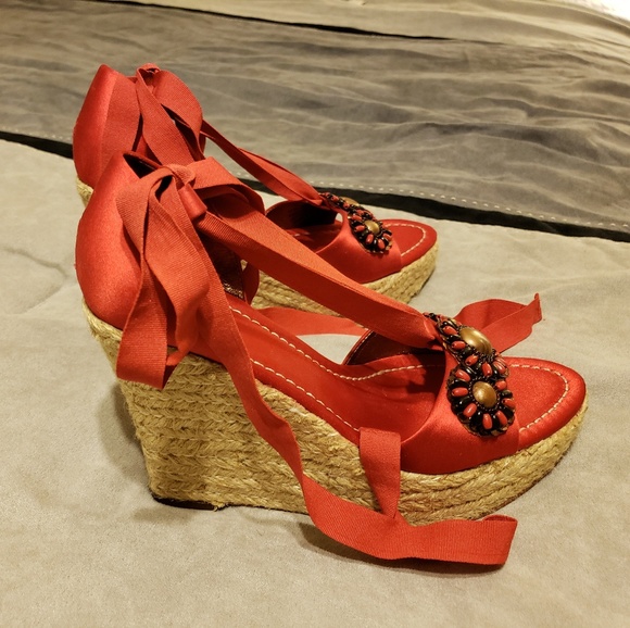 J Vincent Shoes - J Vincent Wedge Espadrille Sandal